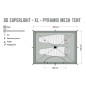 DD Tente super Light Pyramide XL + Mesh ( XL)