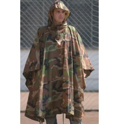 Poncho Ripstop 210x150 camo Woodland