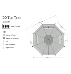 DD Tipi Tent-  4 pers