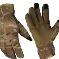 gants softshell camouflage